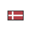 Danish Flag PVC Patch 3x5cm with Hook and Loop Fastener  Chez DEVILLE ARMORY. Votre armurerie en ligne.