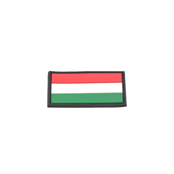 Hungarian Flag PVC Patch 3x5cm with Hook and Loop Fastener  Chez DEVILLE ARMORY. Votre armurerie en ligne.