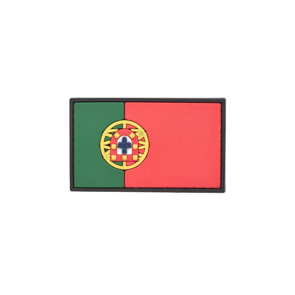 Portuguese Flag PVC Patch 3x5cm with Hook and Loop Fastener  Chez DEVILLE ARMORY. Votre armurerie en ligne.