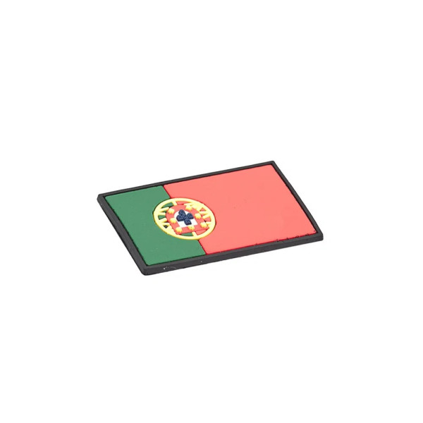 Portuguese Flag PVC Patch 3x5cm with Hook and Loop Fastener  Chez DEVILLE ARMORY. Votre armurerie en ligne.