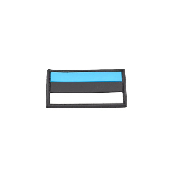 Estonian Flag PVC Patch 3x5cm with Hook and Loop Fastener  Chez DEVILLE ARMORY. Votre armurerie en ligne.