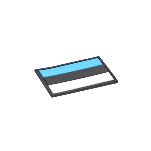 Estonian Flag PVC Patch 3x5cm with Hook and Loop Fastener  Chez DEVILLE ARMORY. Votre armurerie en ligne.
