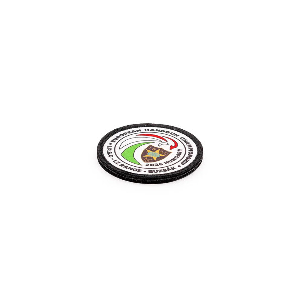 EHC2026 IPSC Handgun European Championship 2026 Official Sublimation Patch  Chez DEVILLE ARMORY. Votre armurerie en ligne.