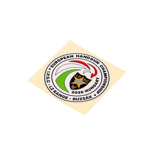 EHC2026 IPSC Official Sticker 70mm  Chez DEVILLE ARMORY. Votre armurerie en ligne.