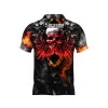 T-shirt DED CUSTOM LITE-X Tête de mort - Tailles 2XS-10XL