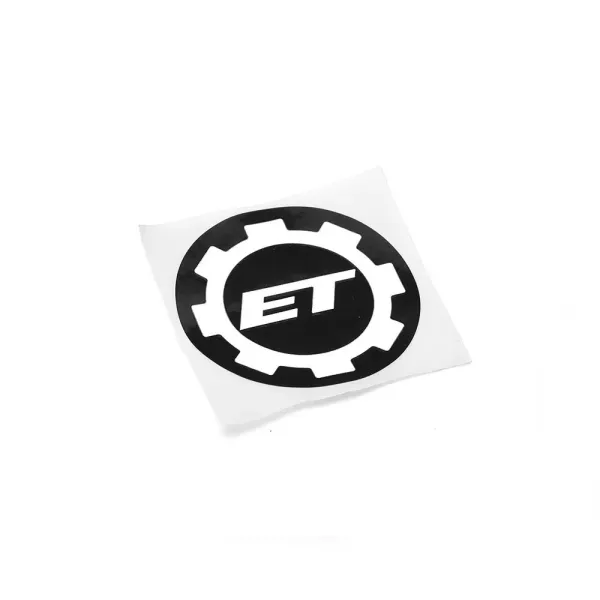 Eemann Tech Gear Logo Sticker - Black - 40mm