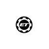 Eemann Tech Gear Logo Sticker - Black - 40mm