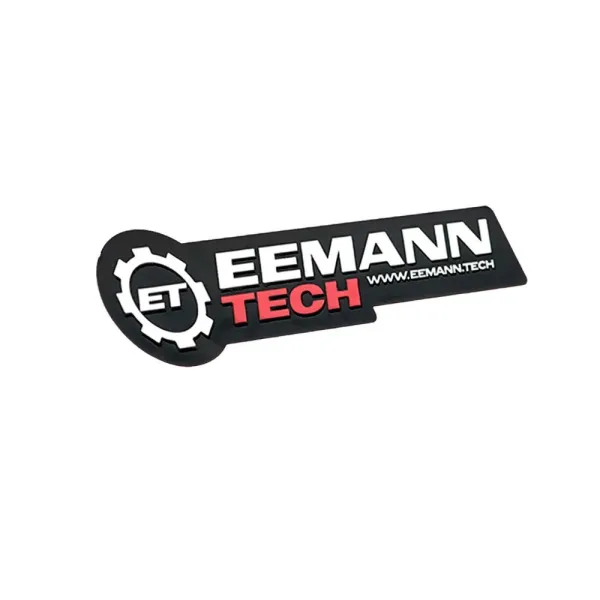 Eemann Tech Logo 3D Sticker - Black