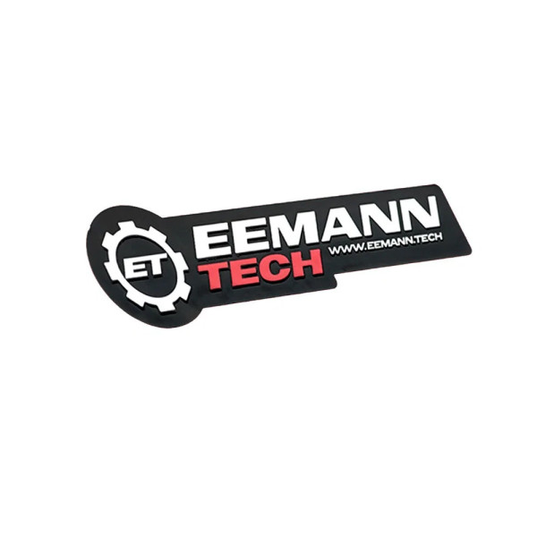 Eemann Tech Logo 3D Sticker - Black  Chez DEVILLE ARMORY. Votre armurerie en ligne.