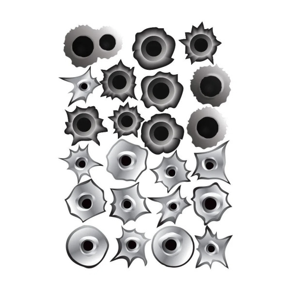 Autocollants trou de balle  Chez DEVILLE ARMORY. Votre armurerie en ligne.