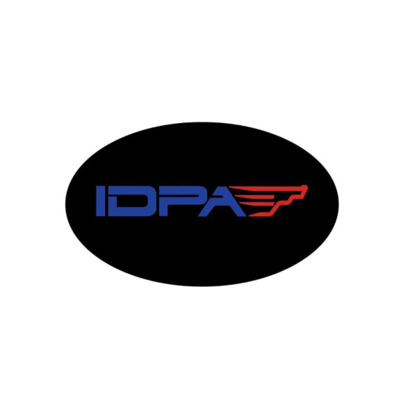 Autocollant IDPA - 75x45mm, NOIR  Chez DEVILLE ARMORY. Votre armurerie en ligne.