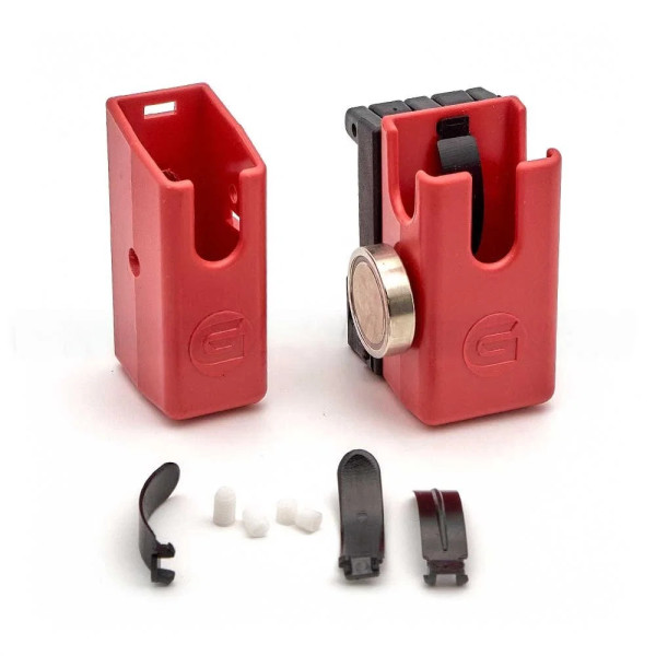 Pochette pour magazines Ghost 360 CLIP D avec aimant, ROUGE  Chez DEVILLE ARMORY. Votre armurerie en ligne.