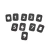 Eemann Tech Numbered Grips Tape Set pour Magazine Base Pads - 10 pcs