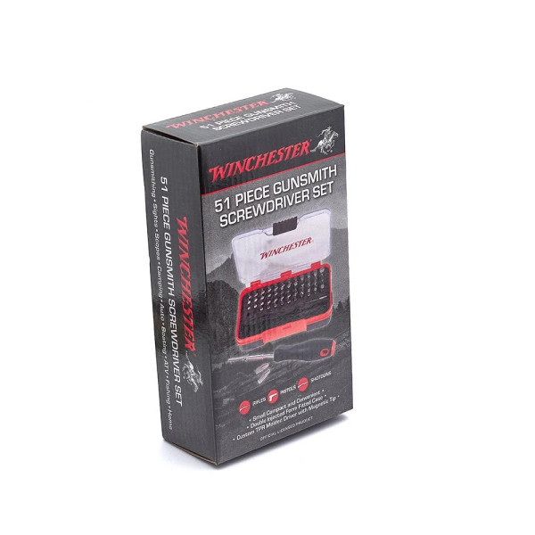 Ensemble de 51 embouts de tournevis Winchester pour armurier.  Chez DEVILLE ARMORY. Votre armurerie en ligne.