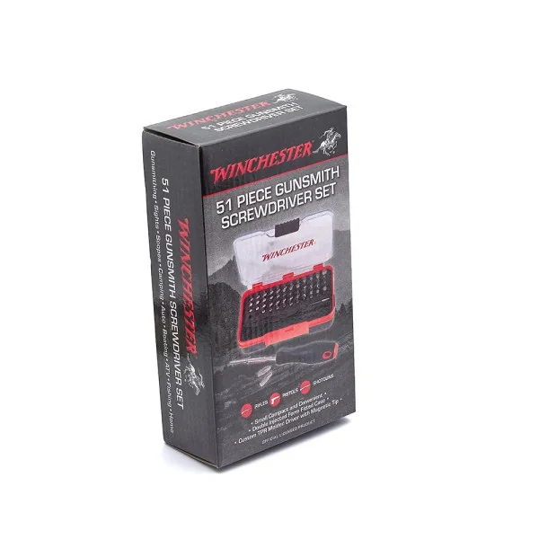 Ensemble de 51 embouts de tournevis Winchester pour armurier.