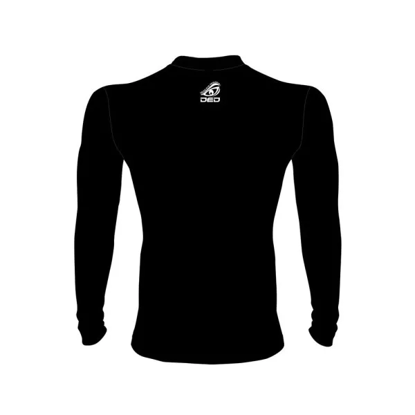 T-shirt compression manches longues DED Competition - Noir uni