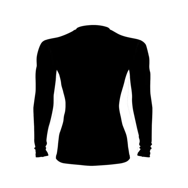 T-shirt compression manches longues DED Competition - Noir uni