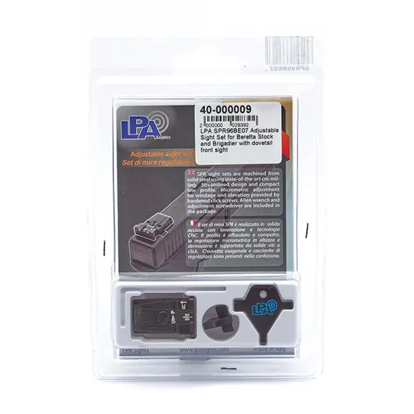 LPA SPR96BE07 Adjustable Sight Set pour Beretta Stock