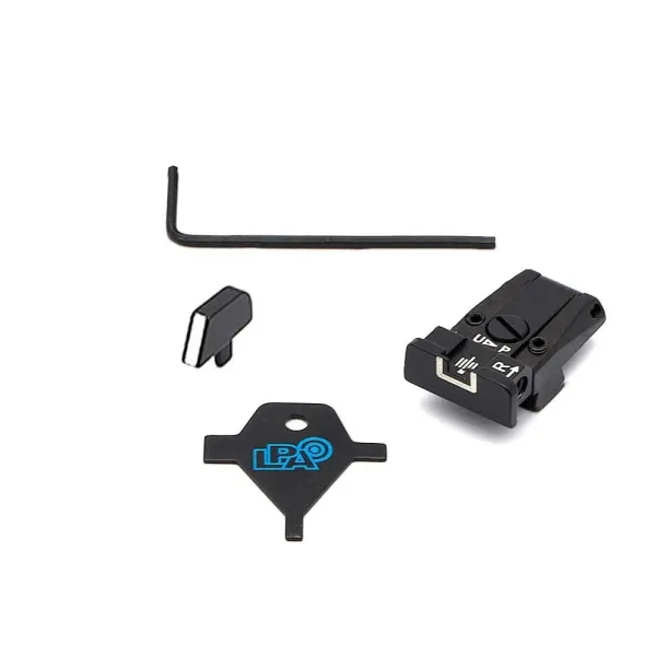 LPA SPR75CZ18 Adjustable Sight Set pour CZ 75 (Stake on Guidon)