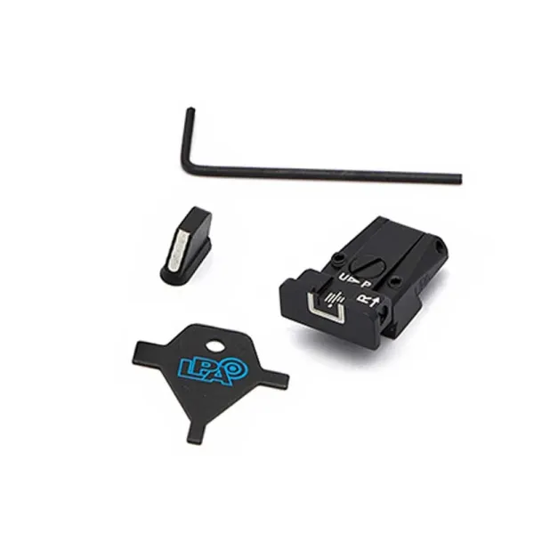LPA SPR86CZ18 Adjustable Sight Set pour CZ 75, 75B, 85, P07 Duty