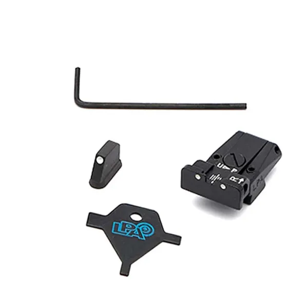 LPA SPR86CZ30 Adjustable Sight Set pour CZ 75, 75B, 85, P07 Duty