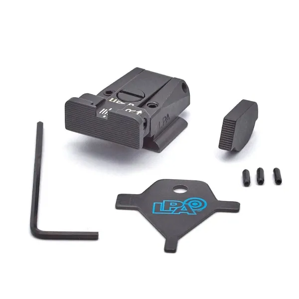 LPA SPR91RU07 Adjustable Sight Set pour Ruger P90, P91, P92,