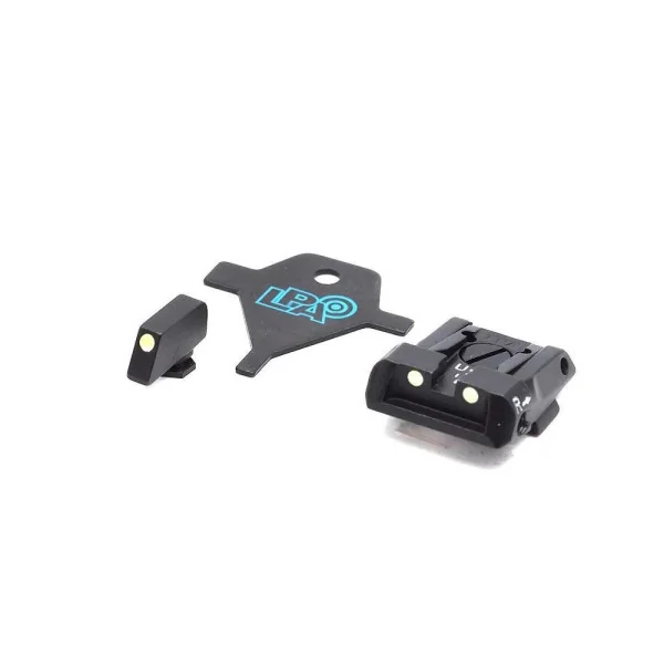 LPA SPL16GL pour Glock avec Luminescent Dots