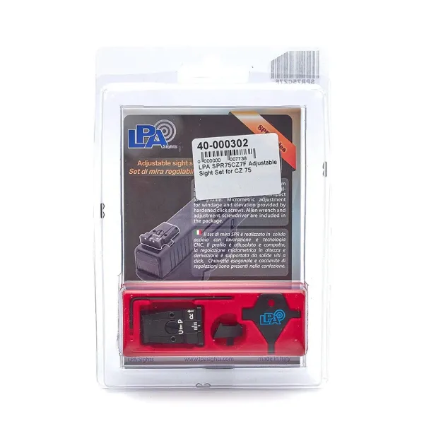 LPA SPR75CZ7F Adjustable Sight Set pour CZ 75