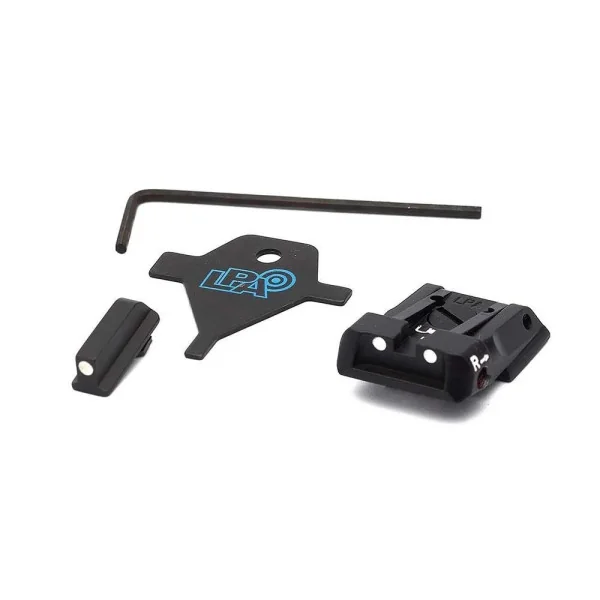 LPA SPS13WA30 Carry Sight Set pour Walther PPQ Q5 Match avec Blanc Dots