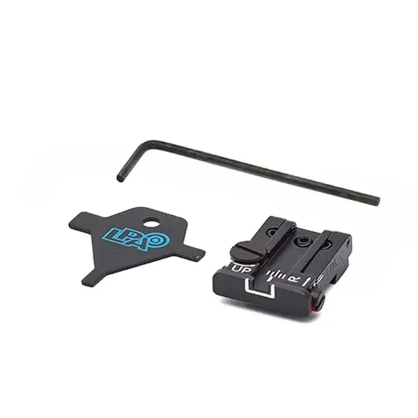 LPA TPU32GL18 Adjustable Hausse pour GLOCK avec Blanc Periphery
