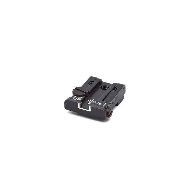 LPA TPU32GL18 Adjustable Hausse pour GLOCK avec Blanc Periphery
