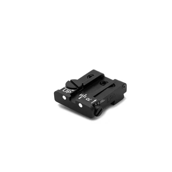 LPA TPU32GL30 Adjustable Hausse pour GLOCK avec Blanc Dots