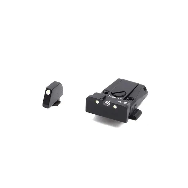 LPA SPR36GL30 Adjustable Sight Set pour GLOCK avec Blanc Dots