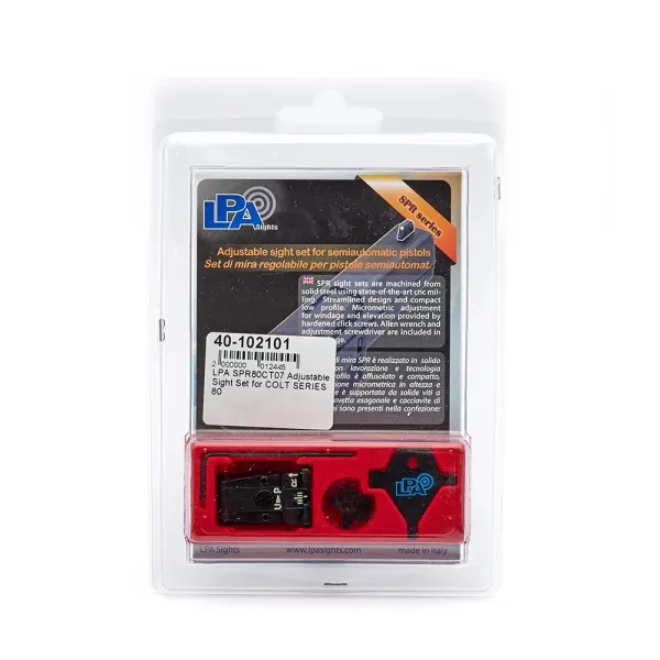 LPA SPR80CT07 Adjustable Sight Set pour COLT SERIES 80