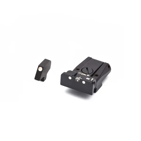 LPA SPR80CT30 Adjustable Sight Set pour COLT SERIES 80 avec Blanc Dots
