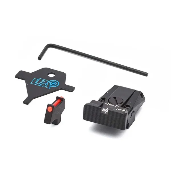 LPA SPR80CT7F Adjustable Sight Set pour COLT SERIES 80 avec Fiber