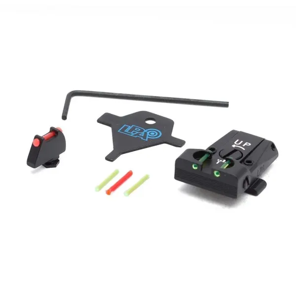 LPA TTF36GL Sight Set pour GLOCK avec Fiber Optic