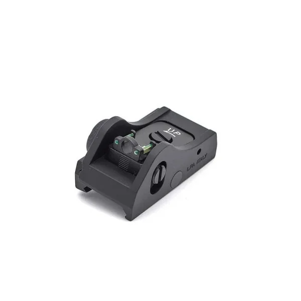 LPA BAR11WD5 Shotgun Picatinny Viseur arrière réglable avec fibre optique