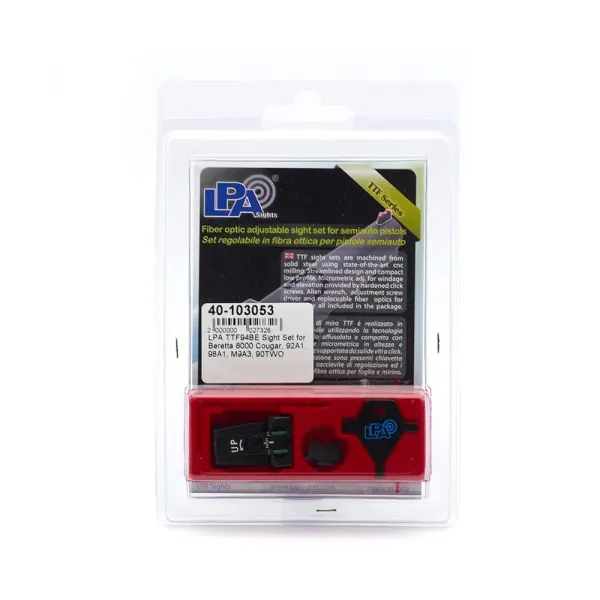 LPA TTF94BE Sight Set pour Beretta 8000 Cougar, 92A1, 98A1, M9A3, 90TWO