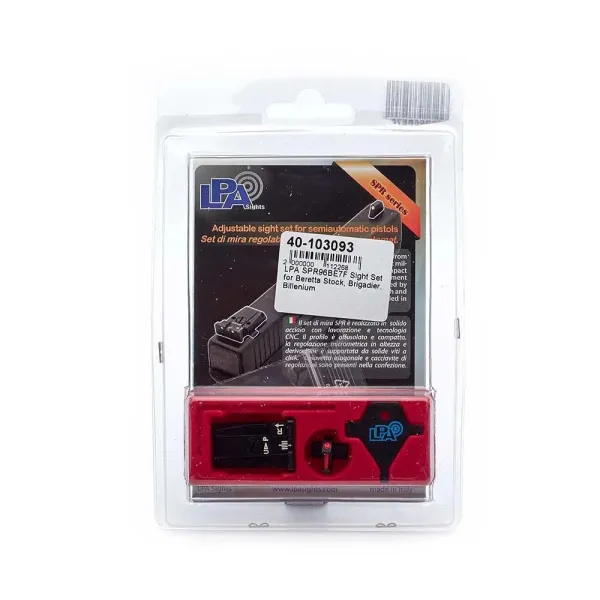 LPA SPR96BE7F Sight Set pour Beretta Stock, Brigadier, Billenium