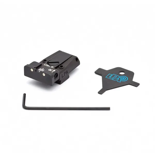 LPA TR90TA30 Adjustable Hausse pour Tanfoglio avec Blanc Dots