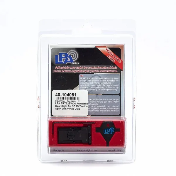 LPA TRT92BW30 Adjustable Hausse pour CZ 75 Tactical Sport