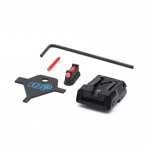 LPA SPS06CZ6F Sport Sight Set avec Fiber Optic Front pour CZ SP01