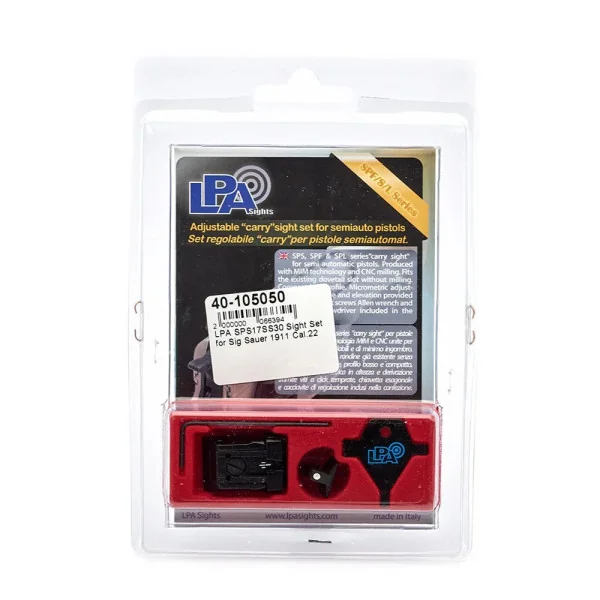 LPA SPS17SS30 Sight Set pour Sig Sauer 1911 Cal.22