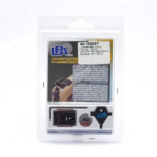 LPA SPF17SS Sight Set pour Sig Sauer 1911 Cal.22