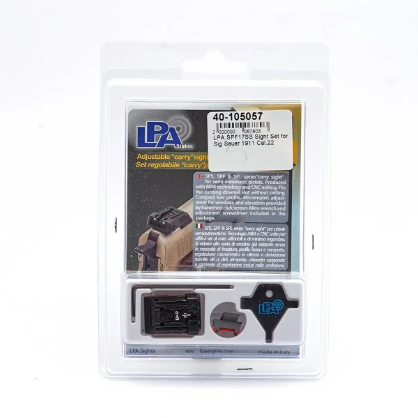 LPA SPF17SS Sight Set pour Sig Sauer 1911 Cal.22