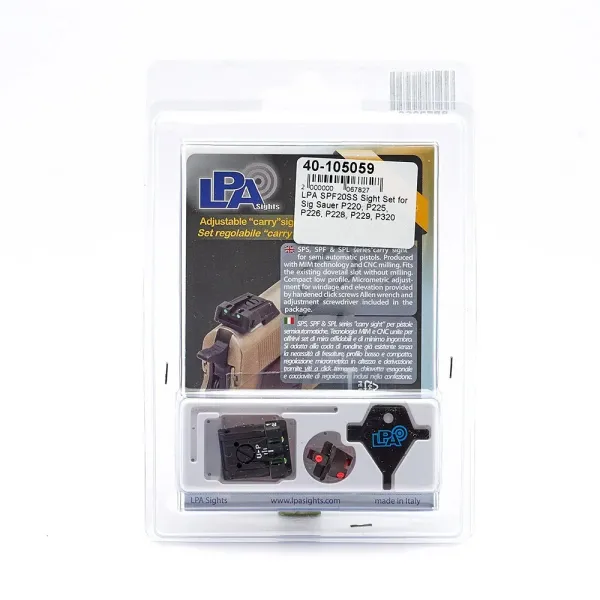 LPA SPF20SS Sight Set pour Sig Sauer P220, P225, P226, P228, P229, P320