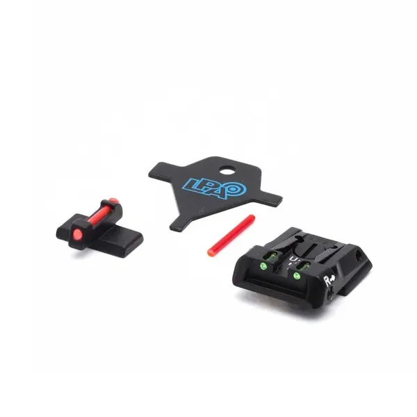LPA SPF01HK Adjustable Sight Set pour H&K P30/P45/SFP9 avec Fiber Optic