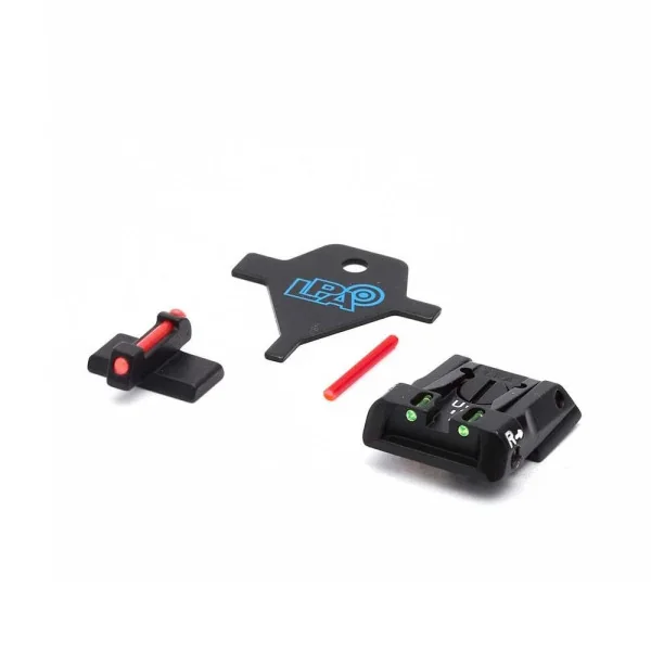 LPA SPF01HK Adjustable Sight Set pour H&K P30/P45/SFP9 avec Fiber Optic
