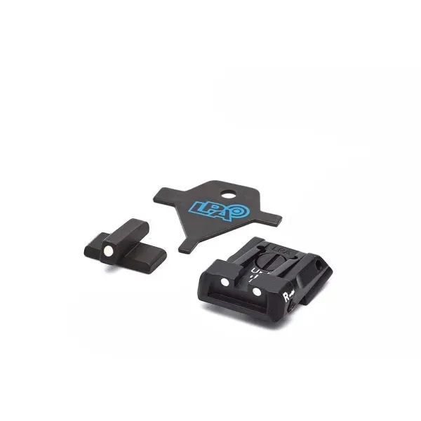 LPA SPS01HK30 Carry Sight Set pour H&K P30/P45/SFP9 avec Blanc Dots